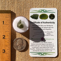 Moldavite 1 gram Natural Hole #2303-Moldavite Life