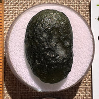 Moldavite 11.7 grams "Large Space Bean" shape #2403-Moldavite Life