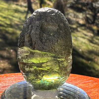 Moldavite 11.7 grams "Large Space Bean" shape #2403-Moldavite Life