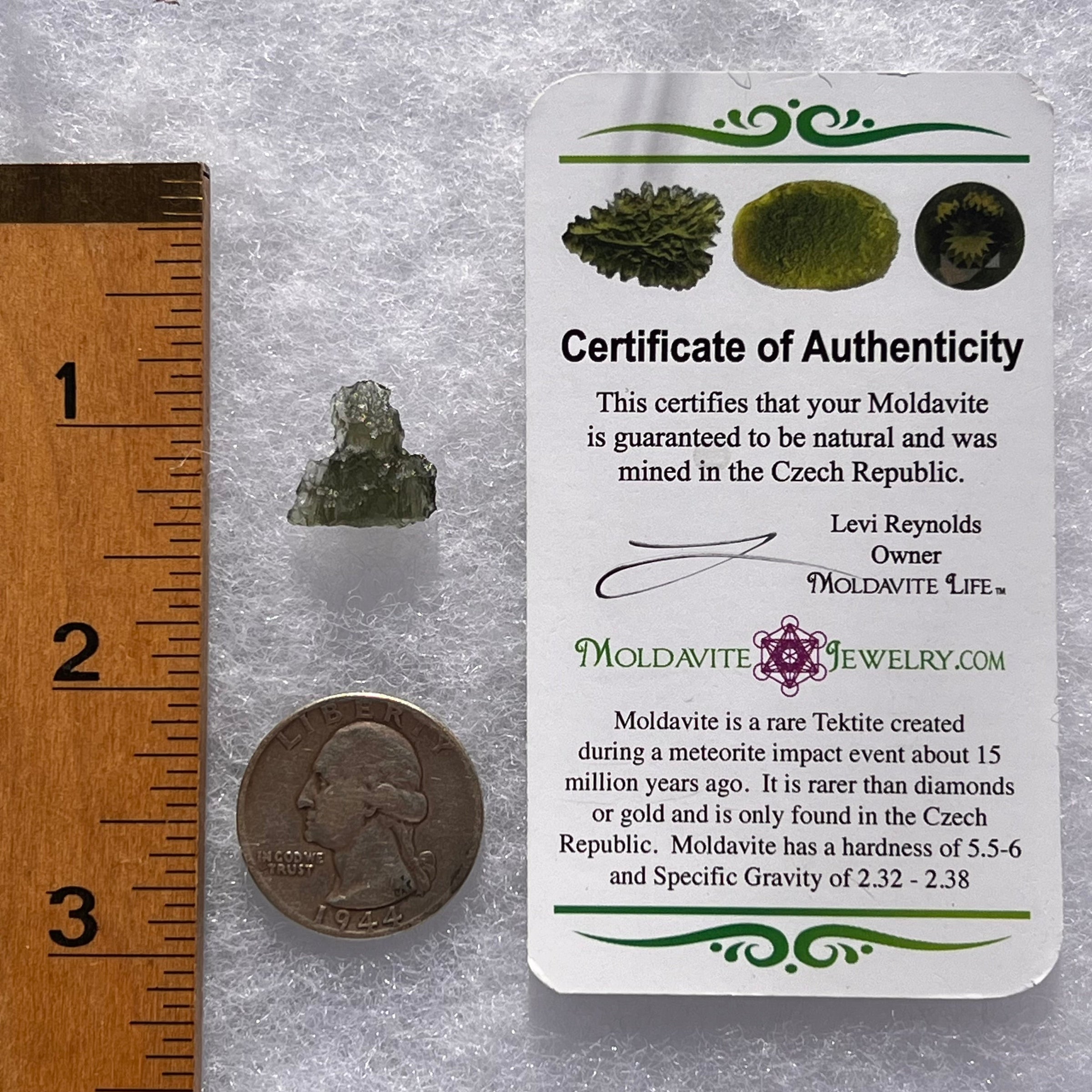 Moldavite 1.0 grams #1773-Moldavite Life