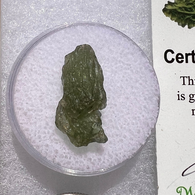 Moldavite 1.0 grams #1836-Moldavite Life