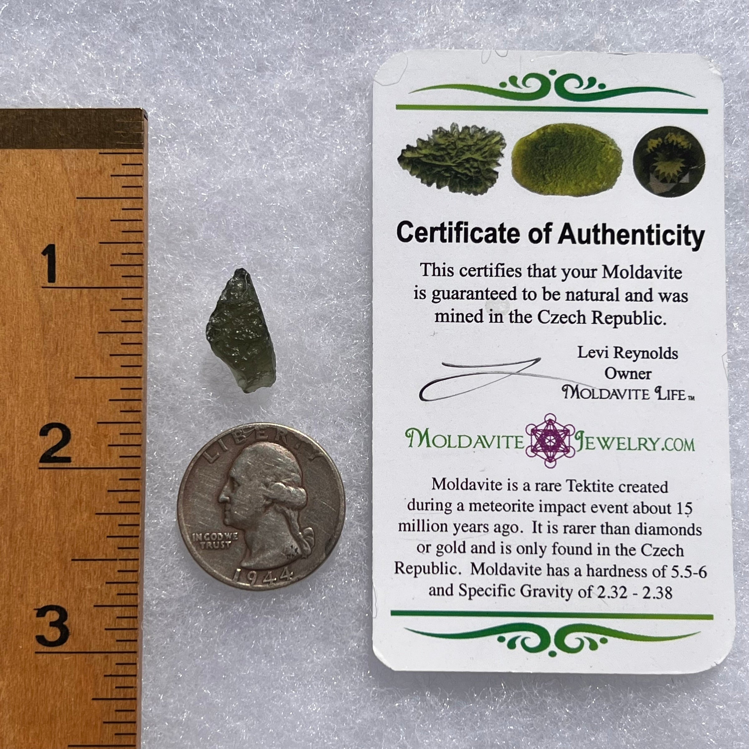 Moldavite 1.1 grams #1795-Moldavite Life