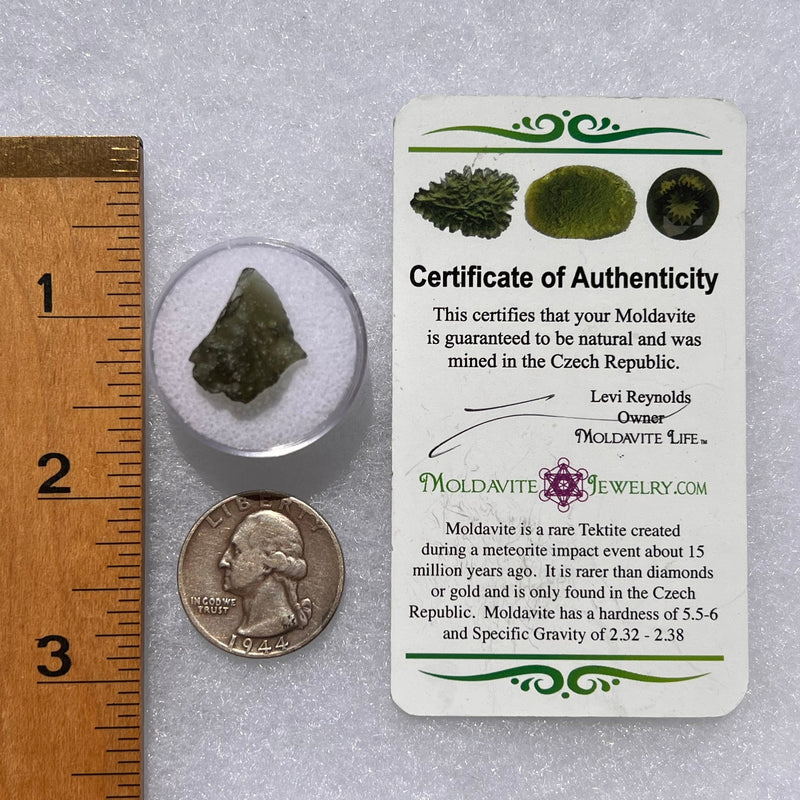 Moldavite 1.1 grams #1832-Moldavite Life