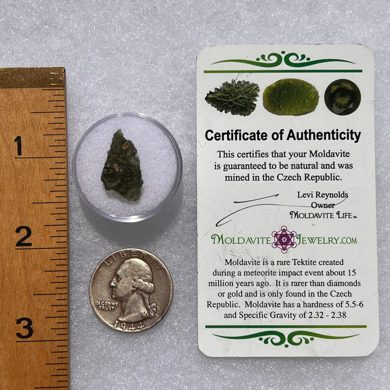 Moldavite 1.1 grams #1844-Moldavite Life