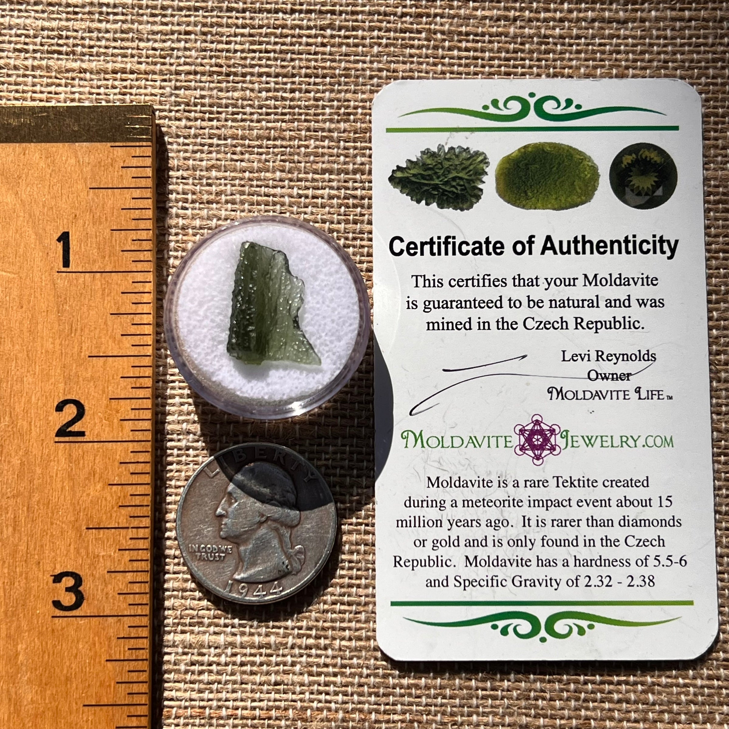 Moldavite 1.1 grams #1893-Moldavite Life