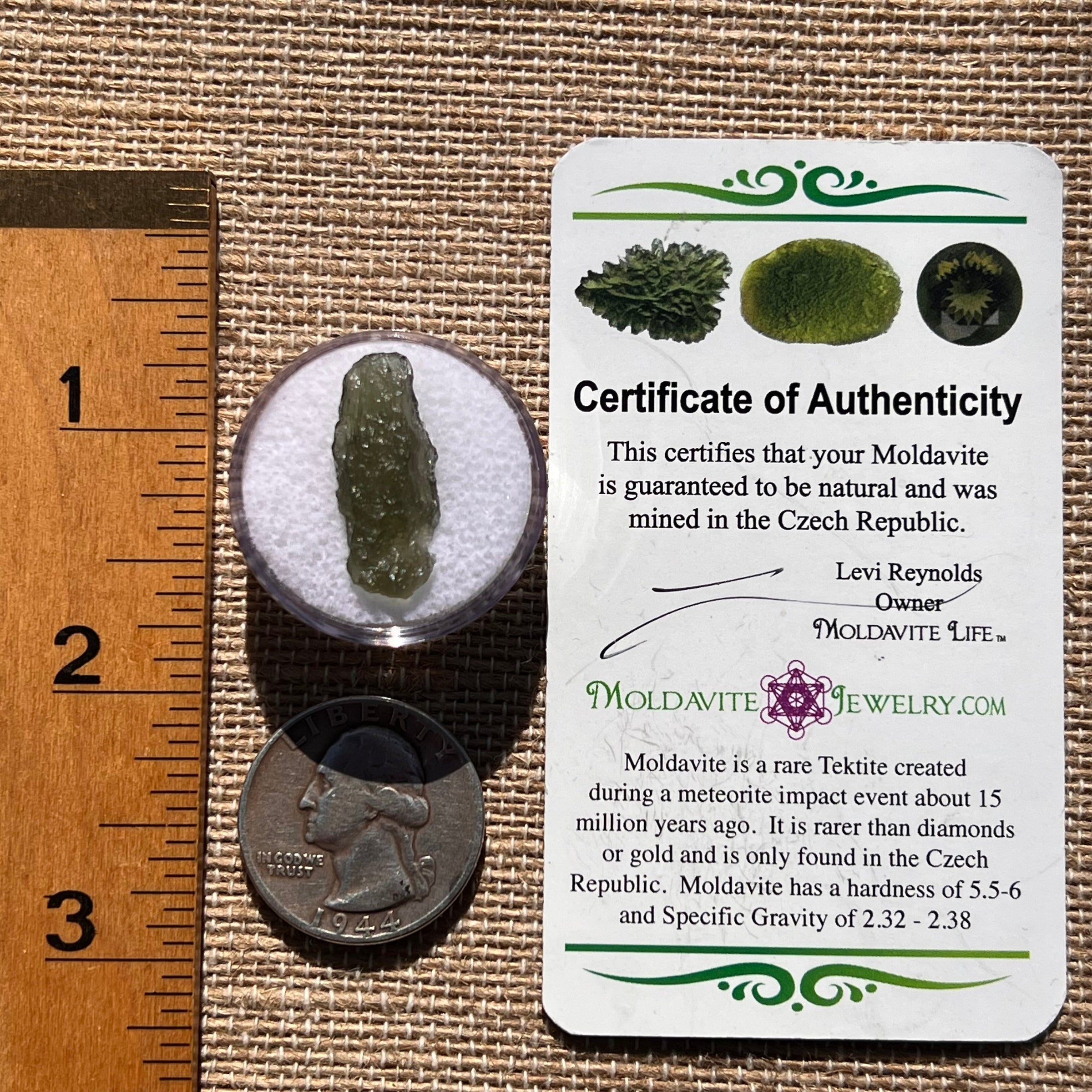 Moldavite 1.1 grams #1895-Moldavite Life