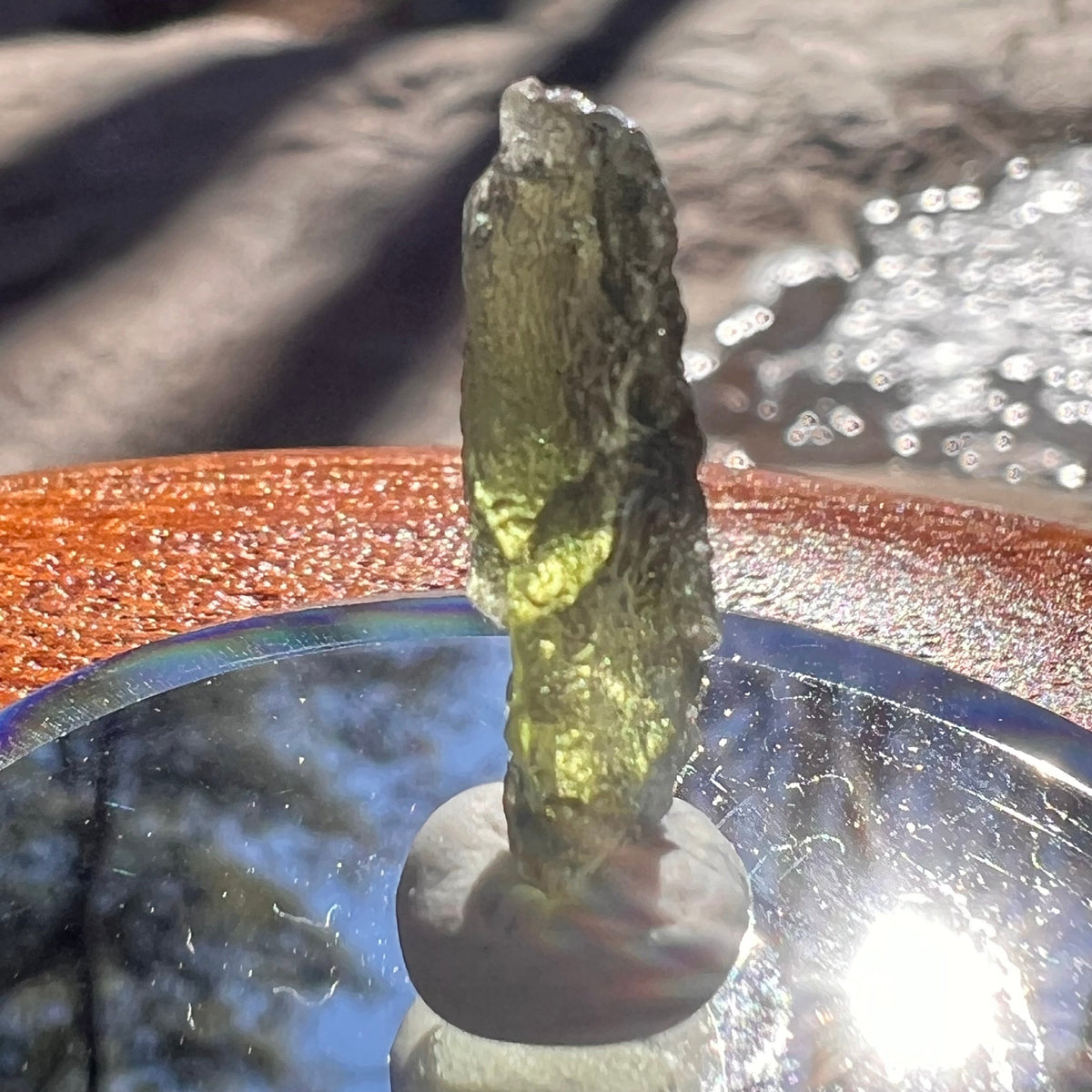 Moldavite 1.1 grams #1898-Moldavite Life