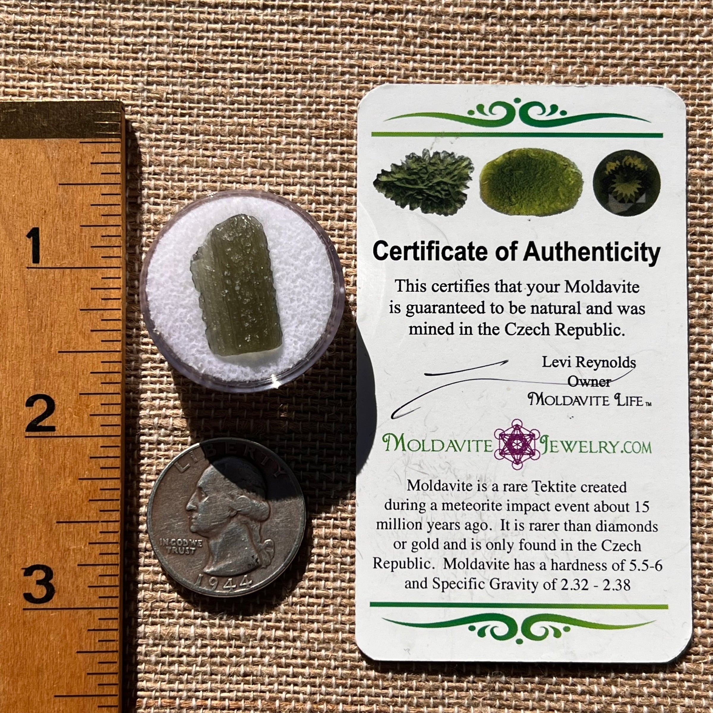 Moldavite 1.1 grams #1901-Moldavite Life