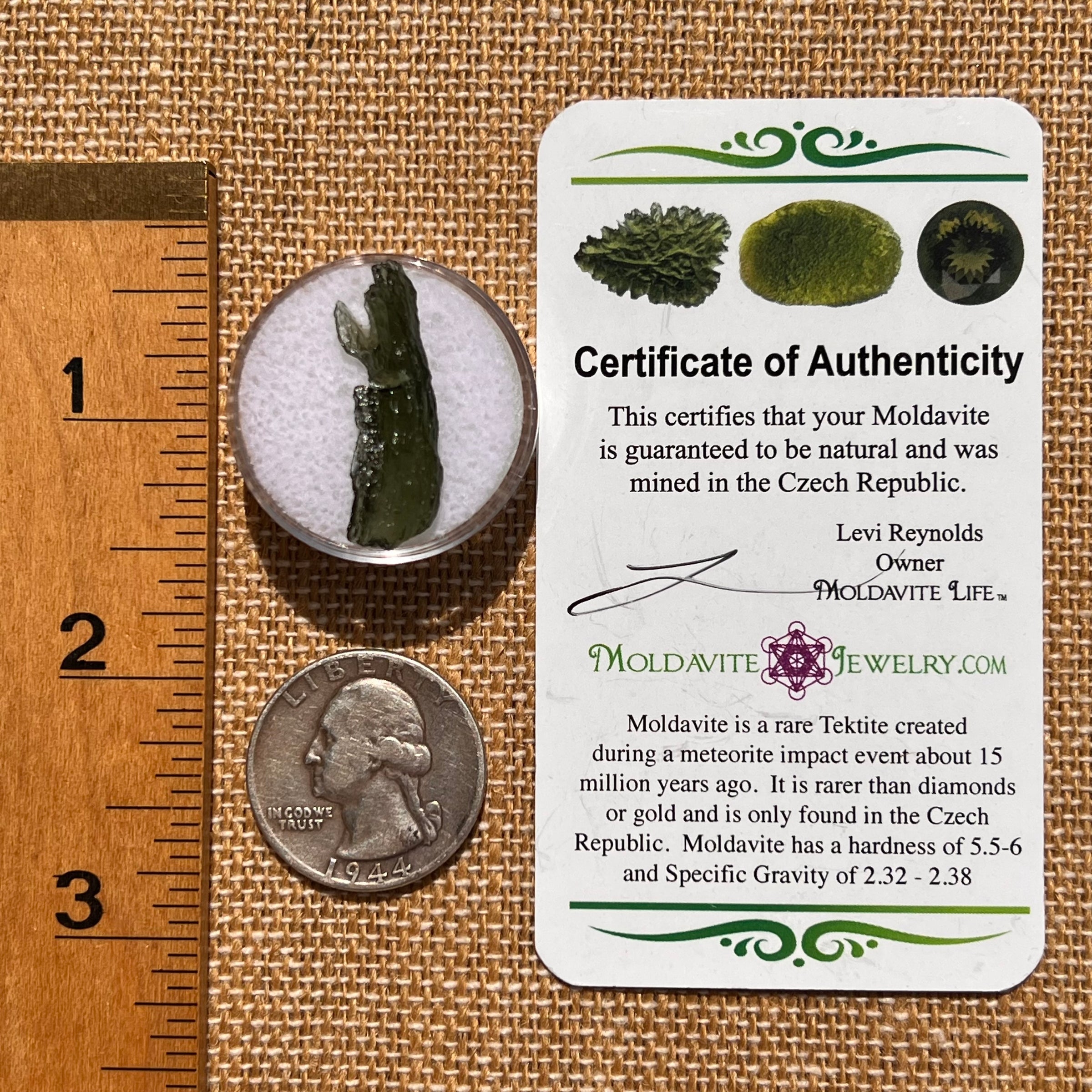 Moldavite 1.1 grams #2070-Moldavite Life