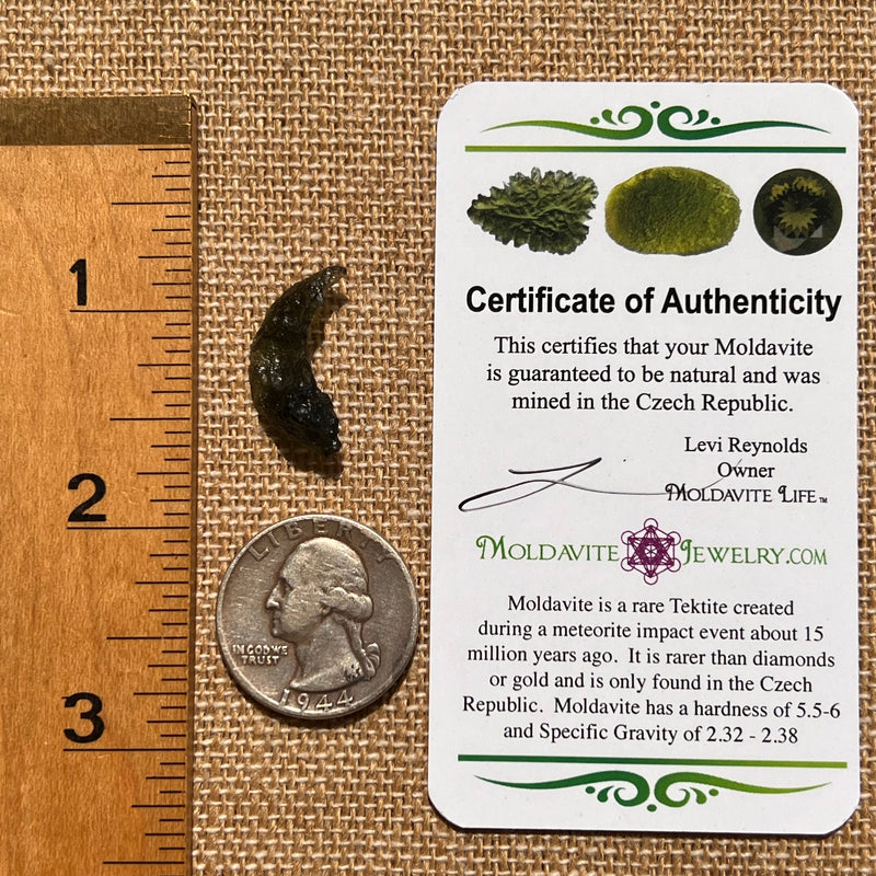 Moldavite 1.2 grams #1674-Moldavite Life