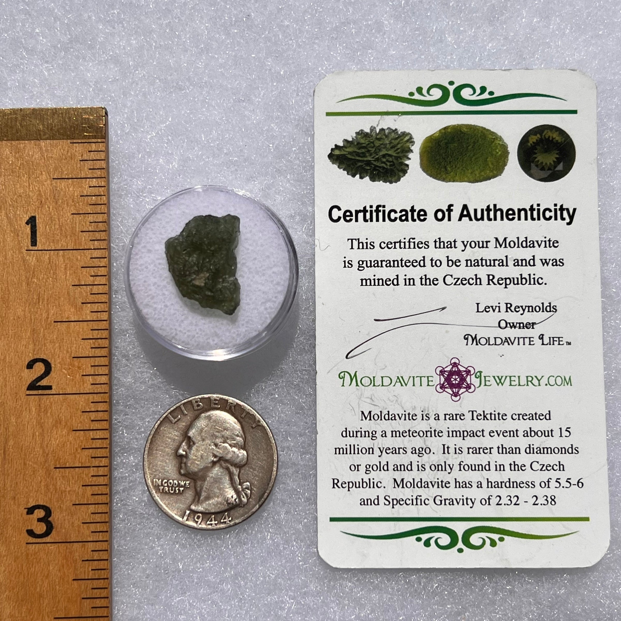 Moldavite 1.2 grams #1848-Moldavite Life