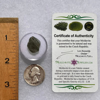 Moldavite 1.2 grams #1857-Moldavite Life