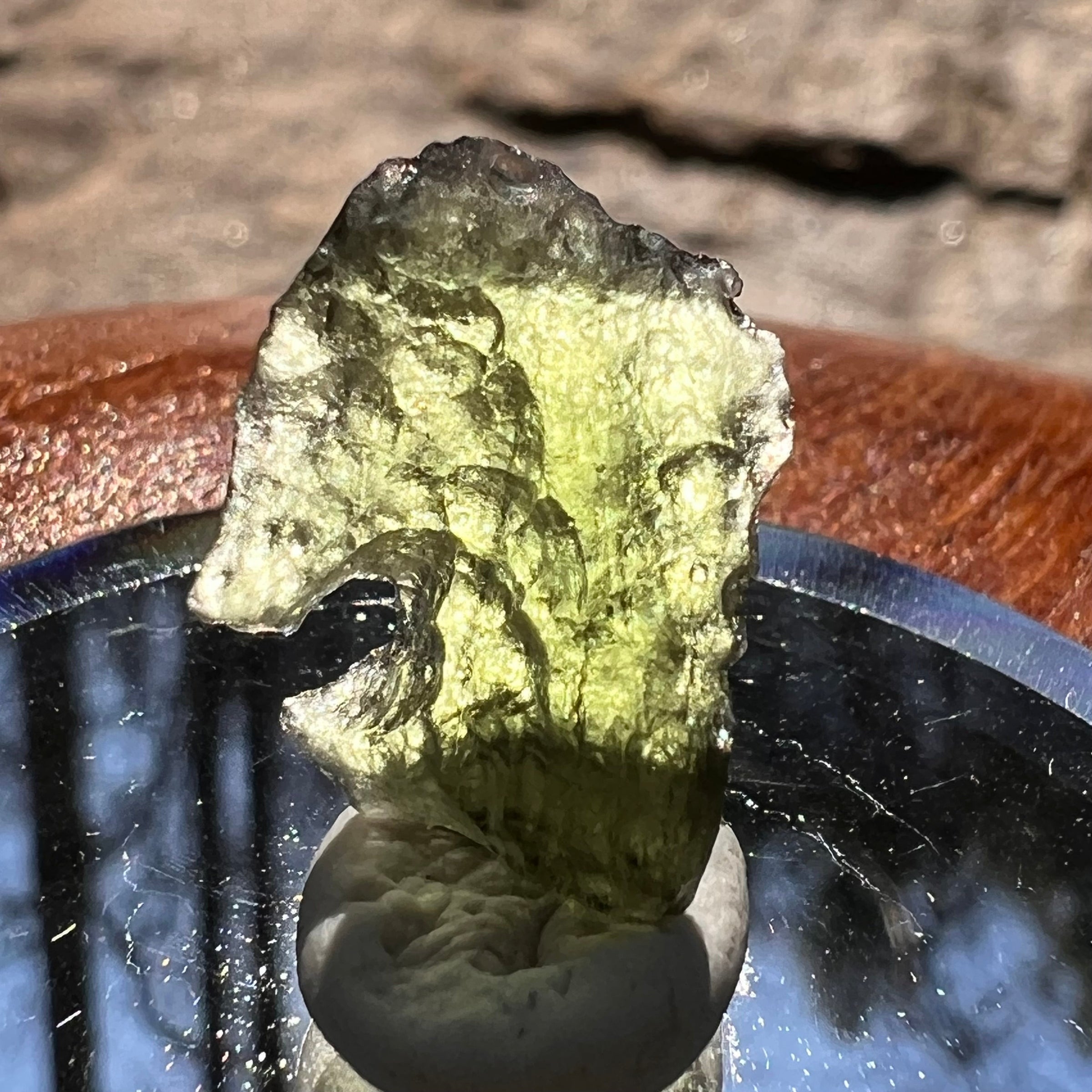 Moldavite 1.2 grams #1909-Moldavite Life