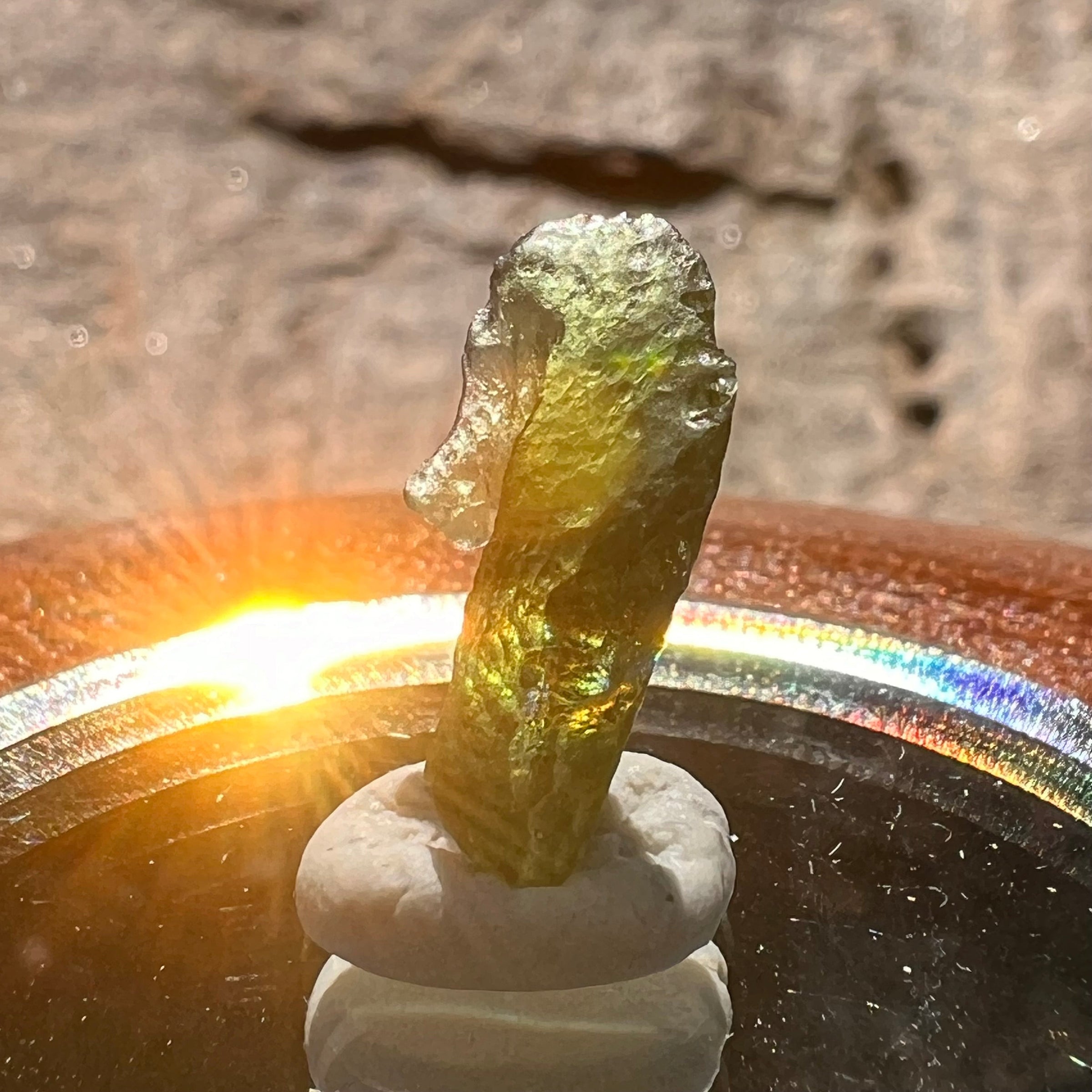 Moldavite 1.2 grams #1909-Moldavite Life