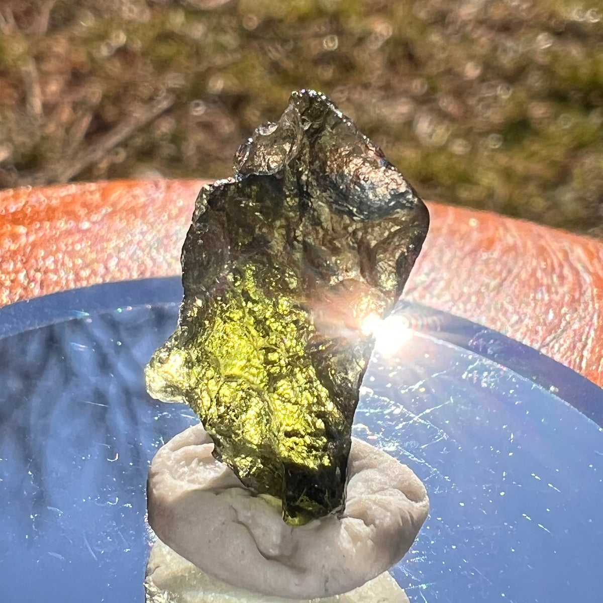 Moldavite 1.2 grams #1989-Moldavite Life