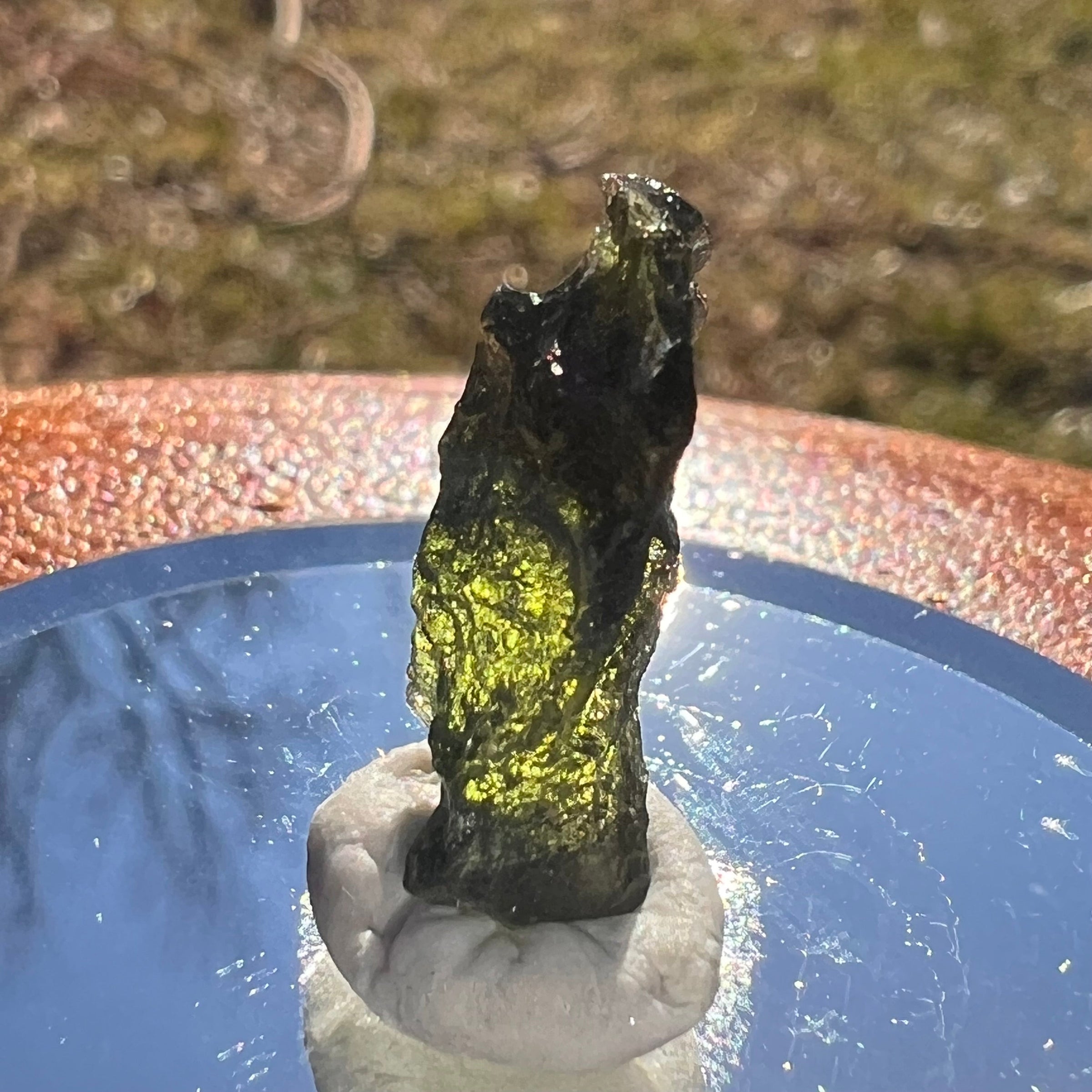 Moldavite 1.2 grams #1989-Moldavite Life