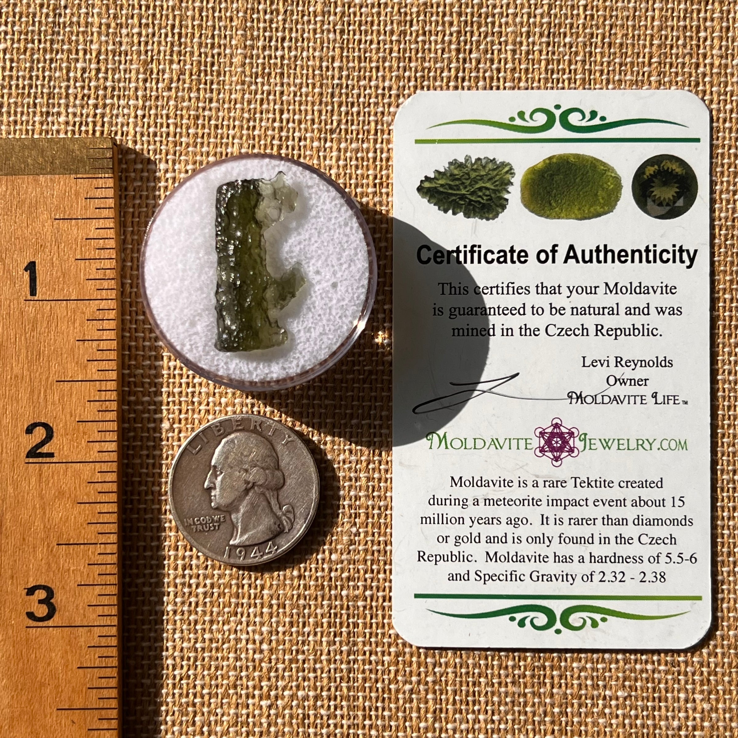 Moldavite 1.2 grams #2134-Moldavite Life