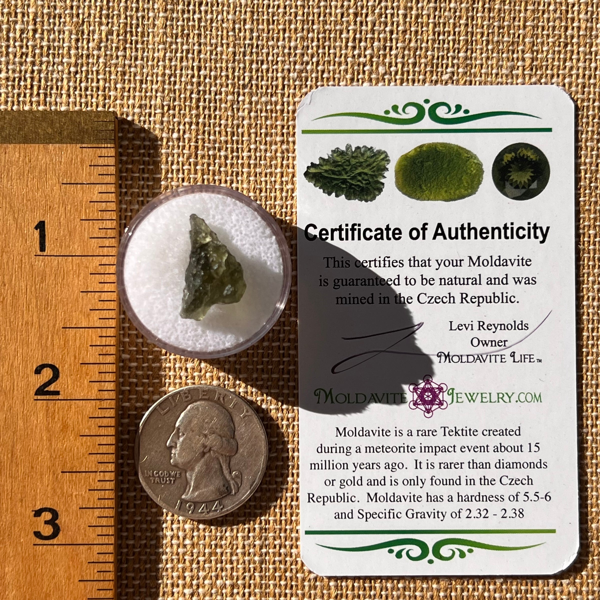 Moldavite 1.2 grams #2280-Moldavite Life