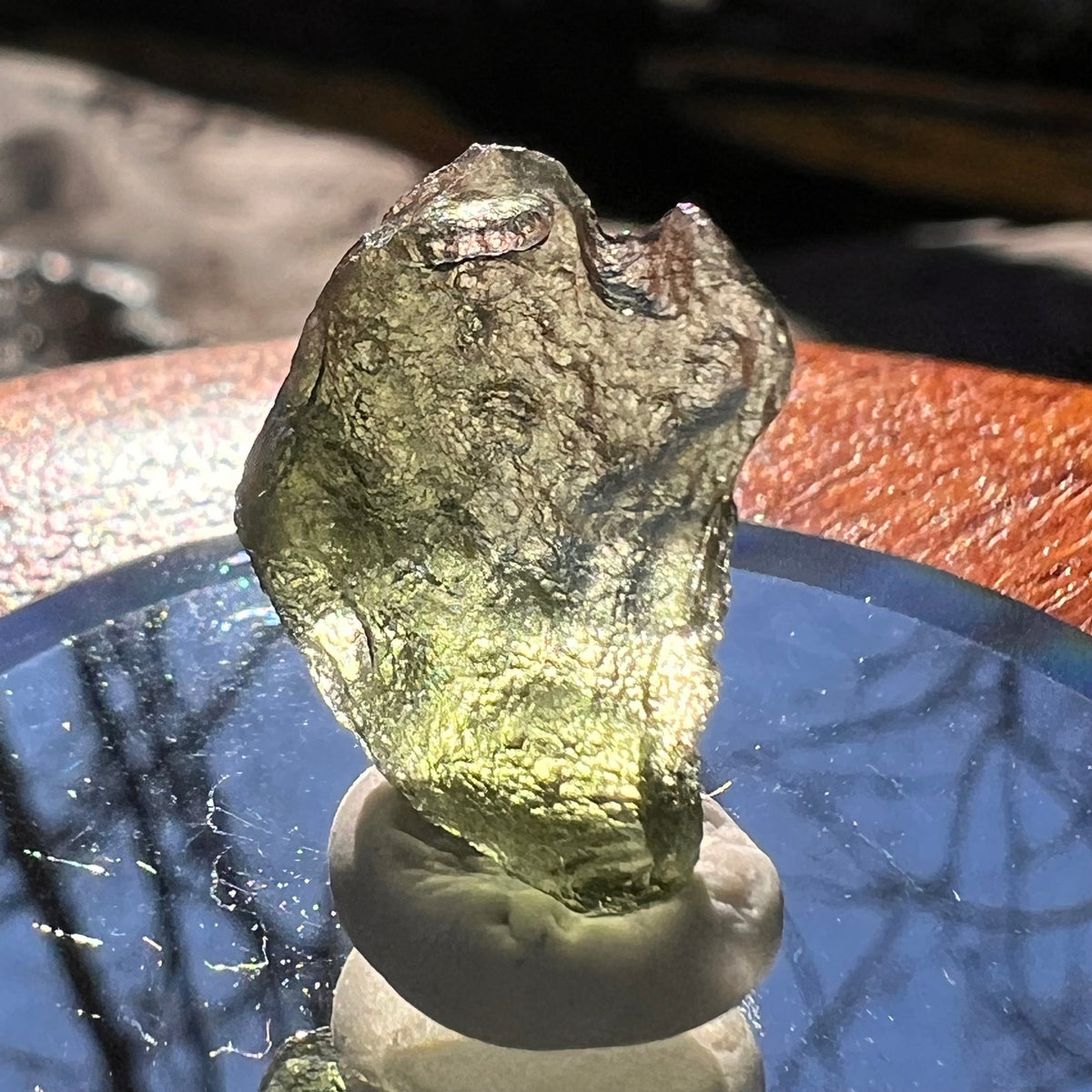 Moldavite 1.3 grams #1902-Moldavite Life