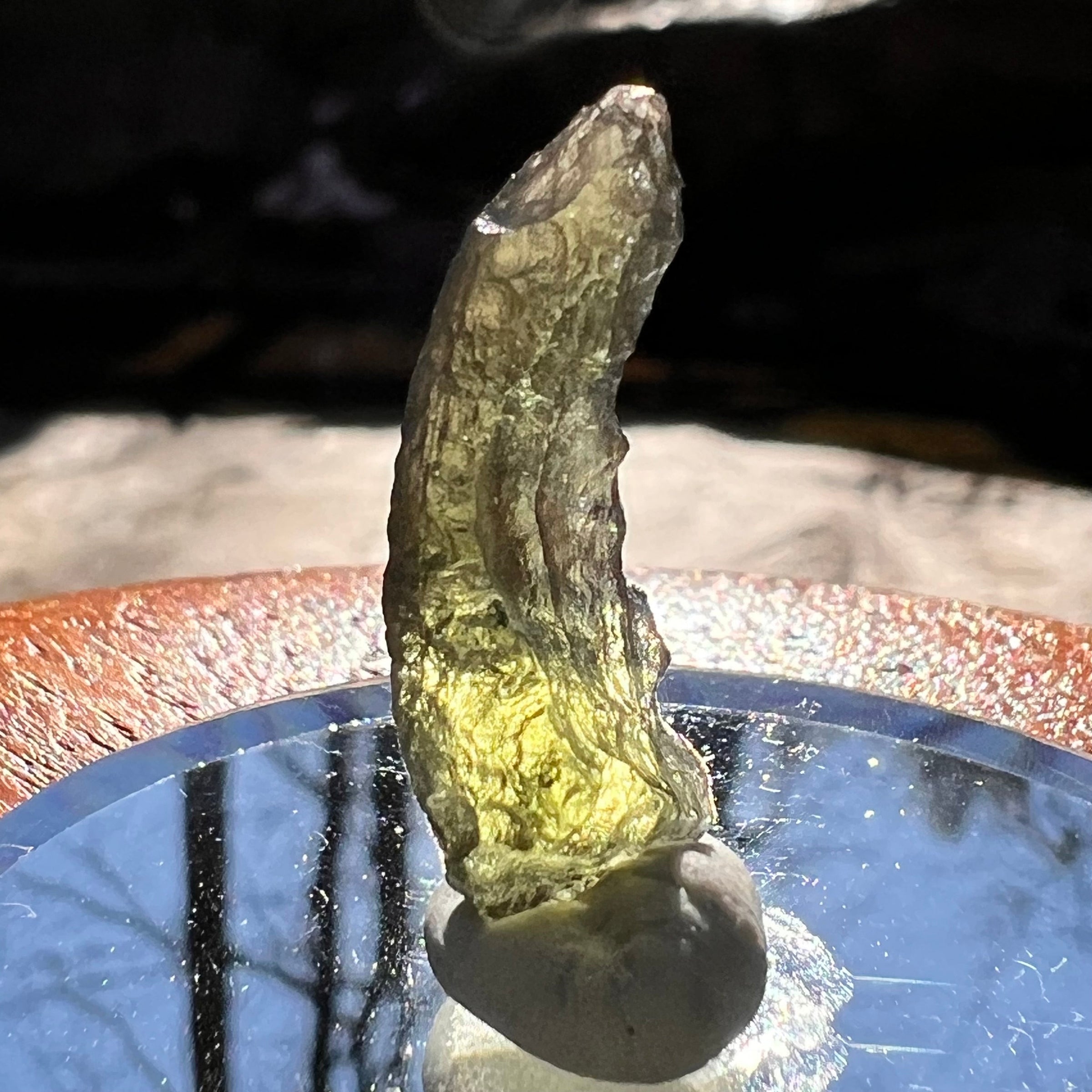 Moldavite 1.3 grams #1912-Moldavite Life