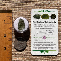 Moldavite 1.3 grams #1923-Moldavite Life