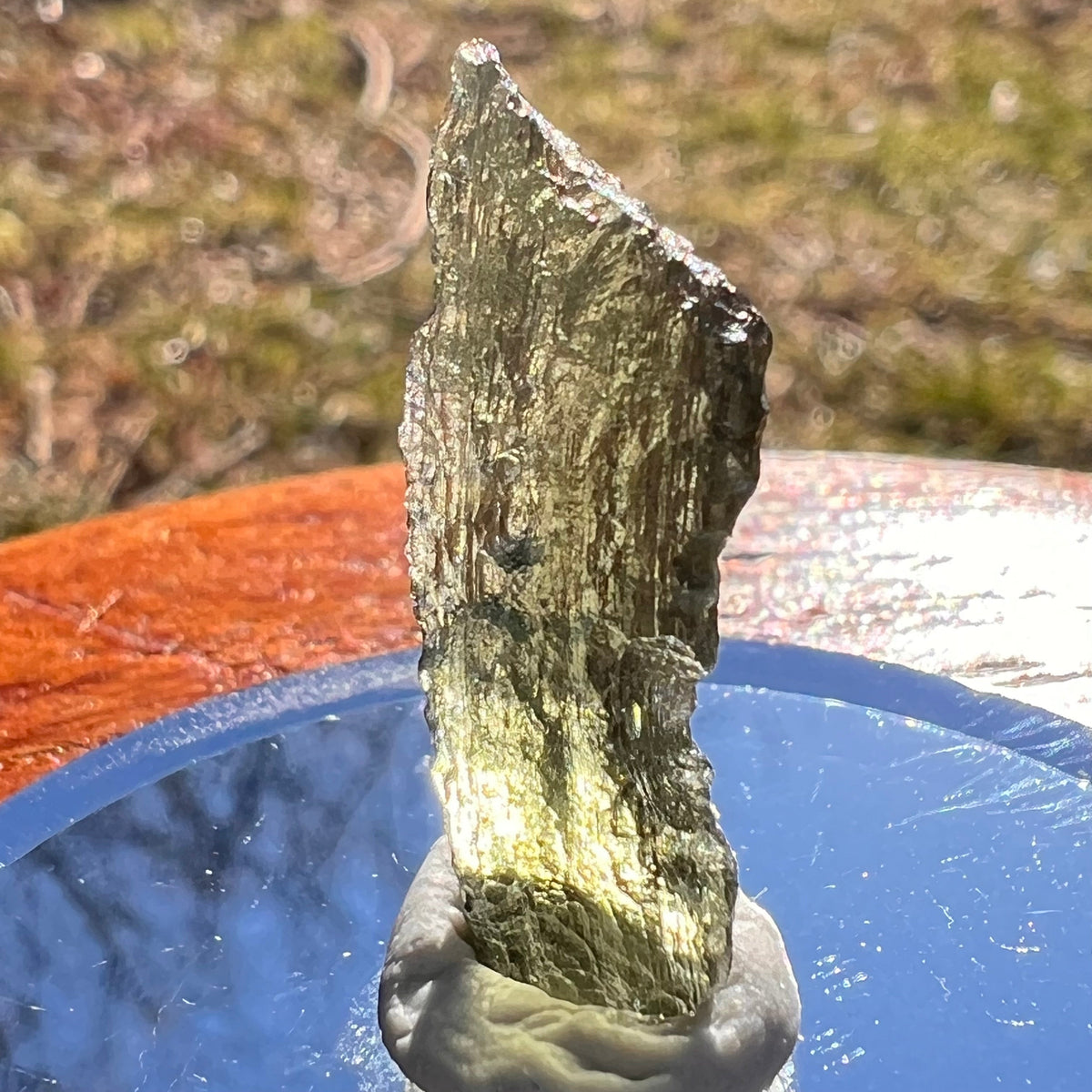 Moldavite 1.3 grams #1992-Moldavite Life