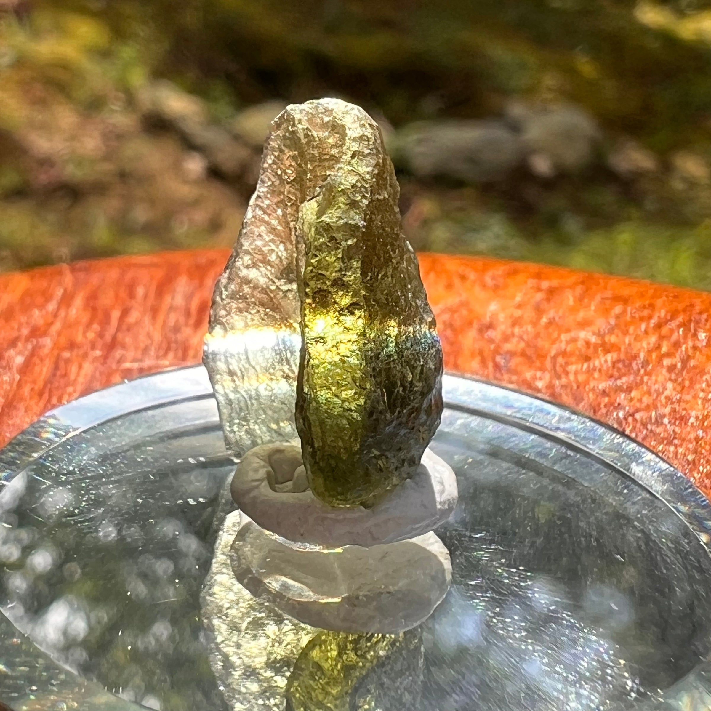 Moldavite 1.3 grams #2067-Moldavite Life