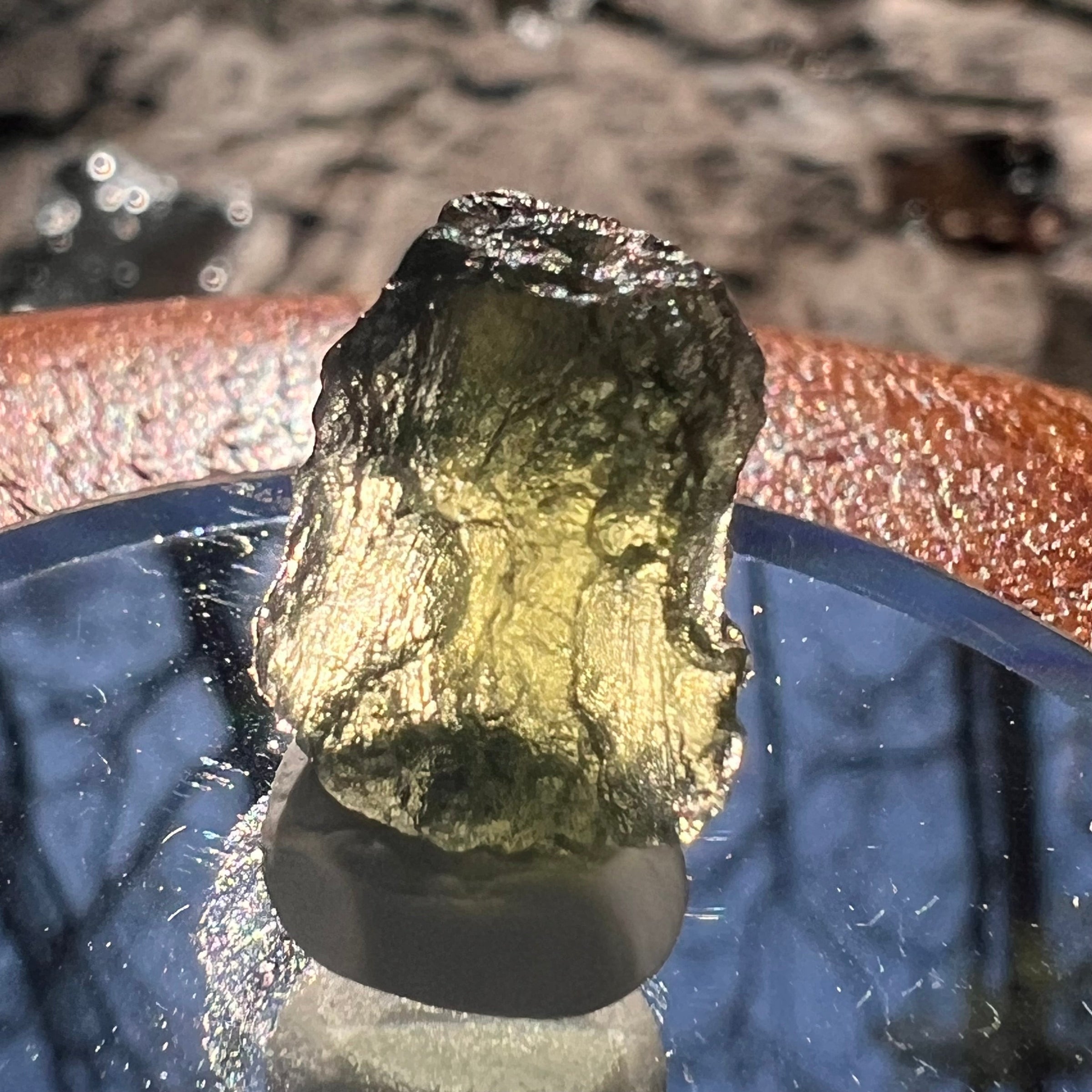 Moldavite 1.5 grams #1918-Moldavite Life