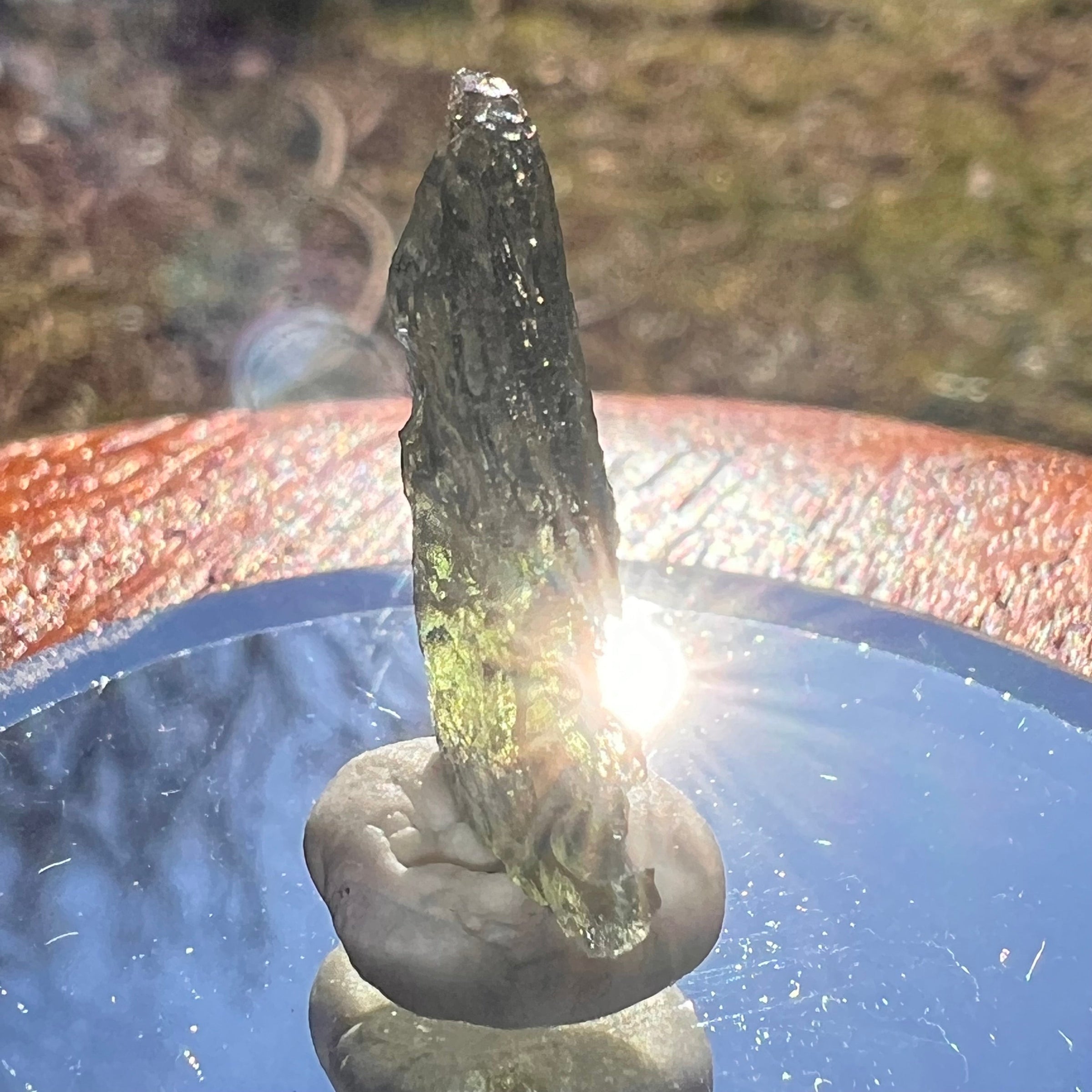 Moldavite 1.5 grams #1963-Moldavite Life