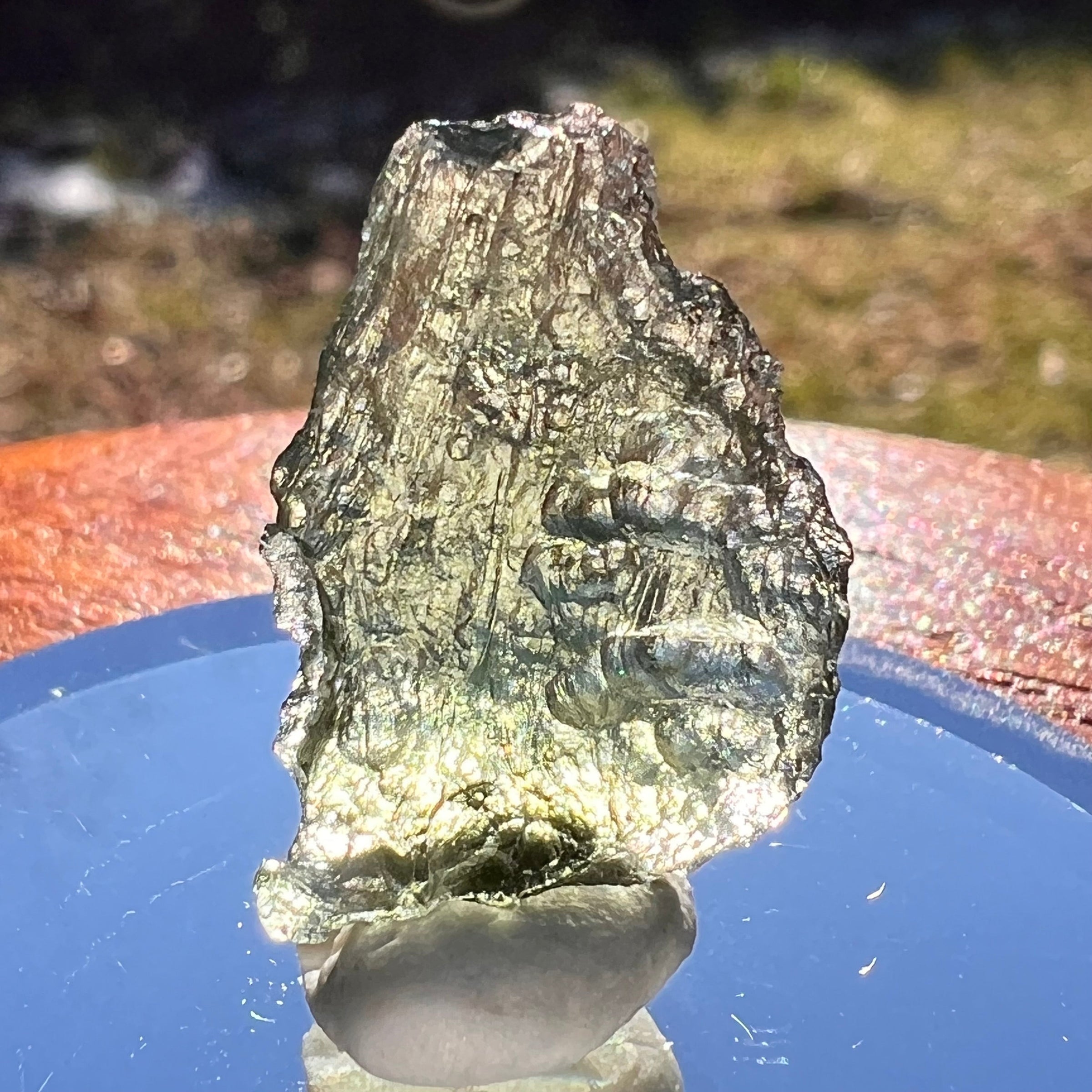Moldavite 1.5 grams #1963-Moldavite Life