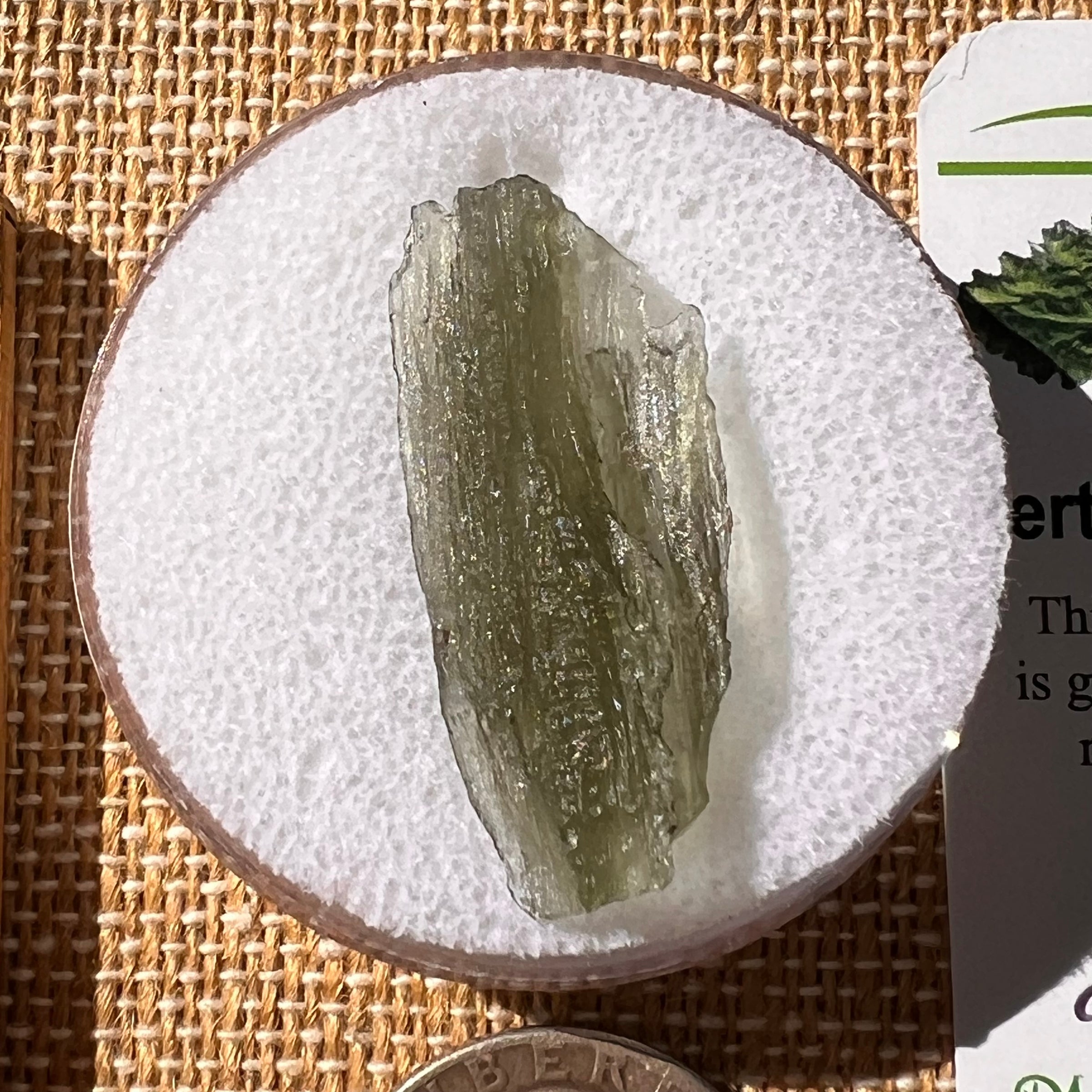 Moldavite 1.5 grams #2210-Moldavite Life