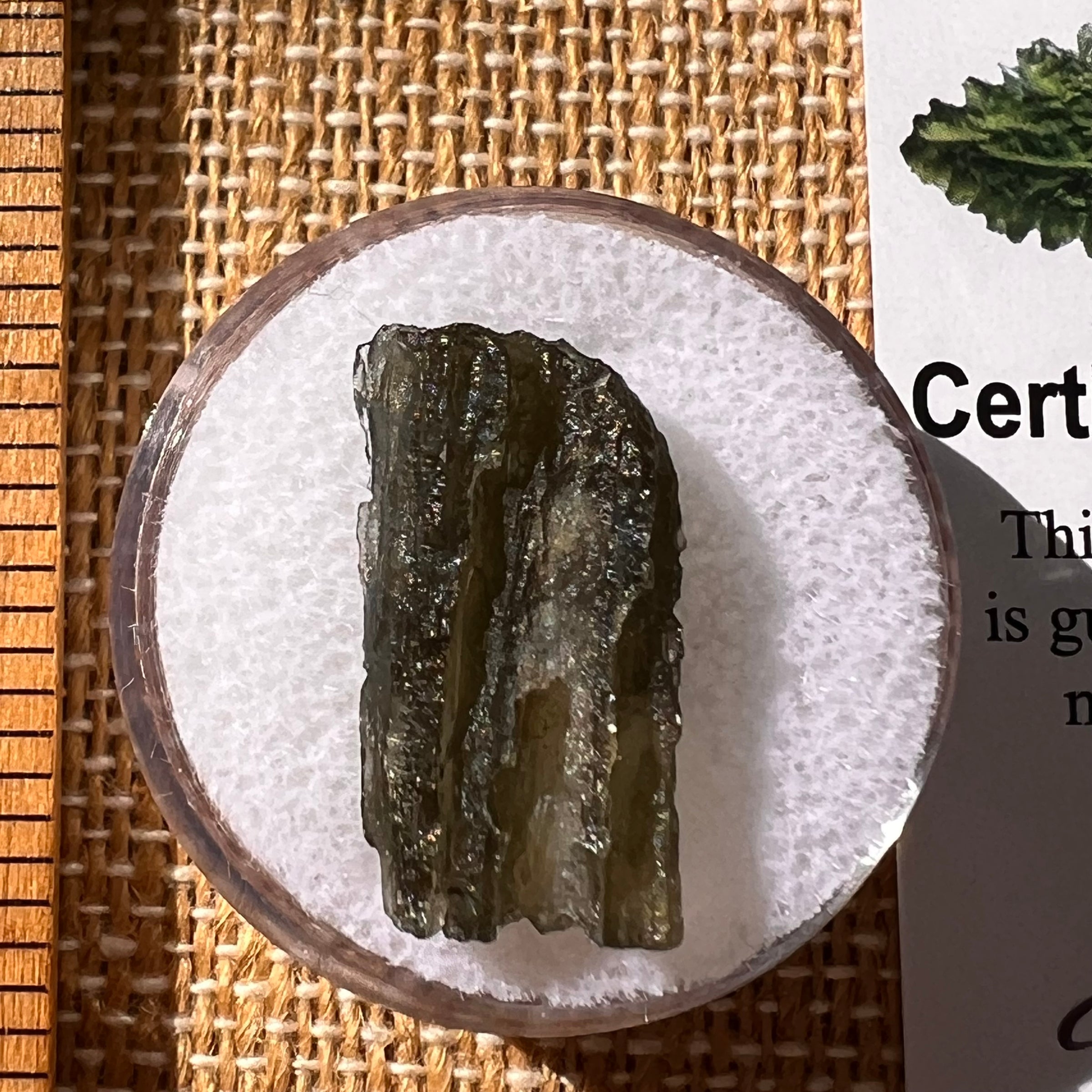 Moldavite 1.5 grams #2223-Moldavite Life
