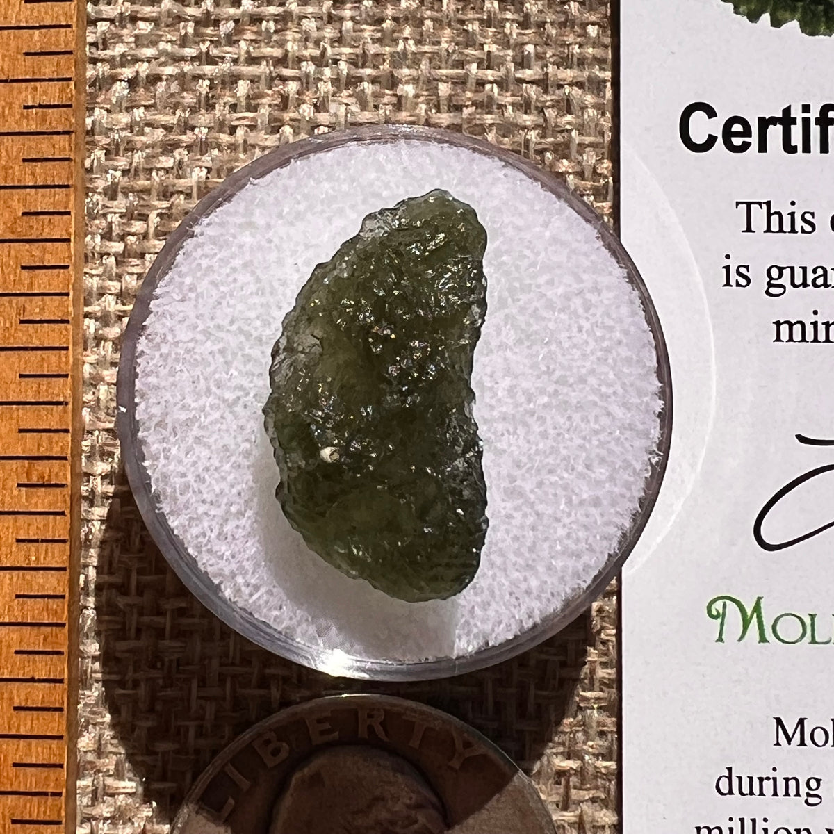 Moldavite 1.5 grams #2363-Moldavite Life