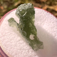 Moldavite 1.5 grams Natural Hole #2304-Moldavite Life