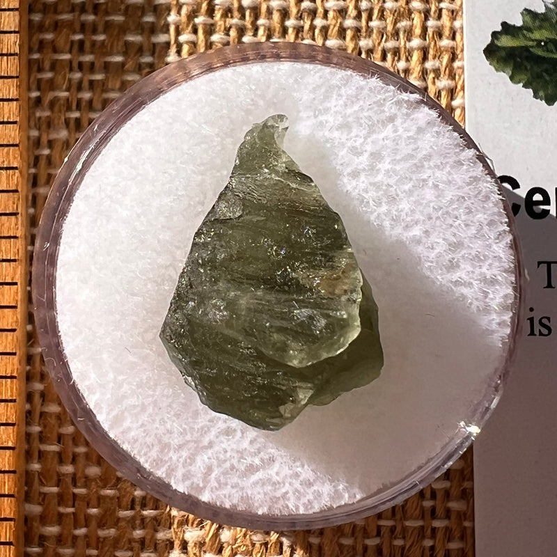 Moldavite 1.5 grams Natural Hole #2304-Moldavite Life
