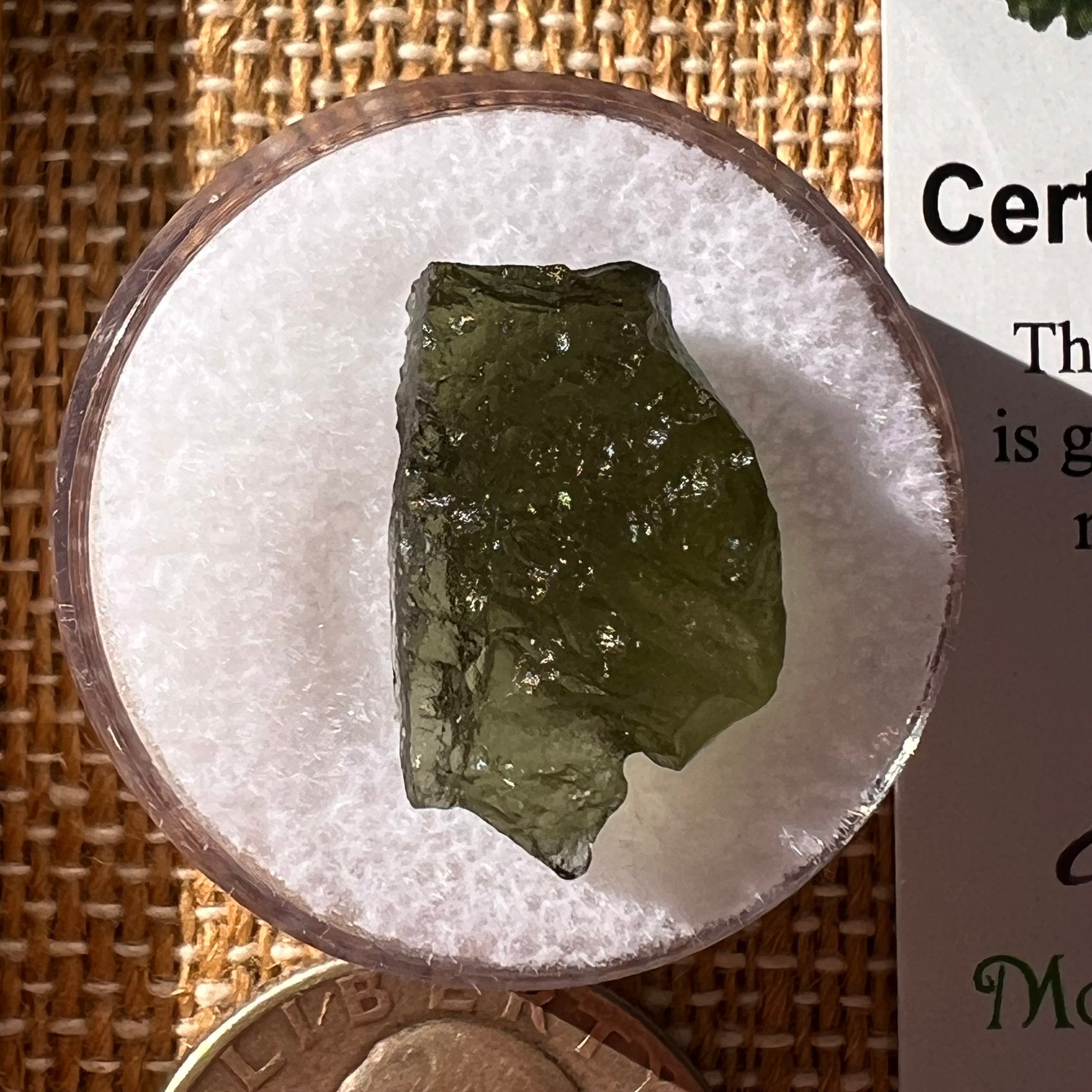 Moldavite 1.6 gram #2272-Moldavite Life