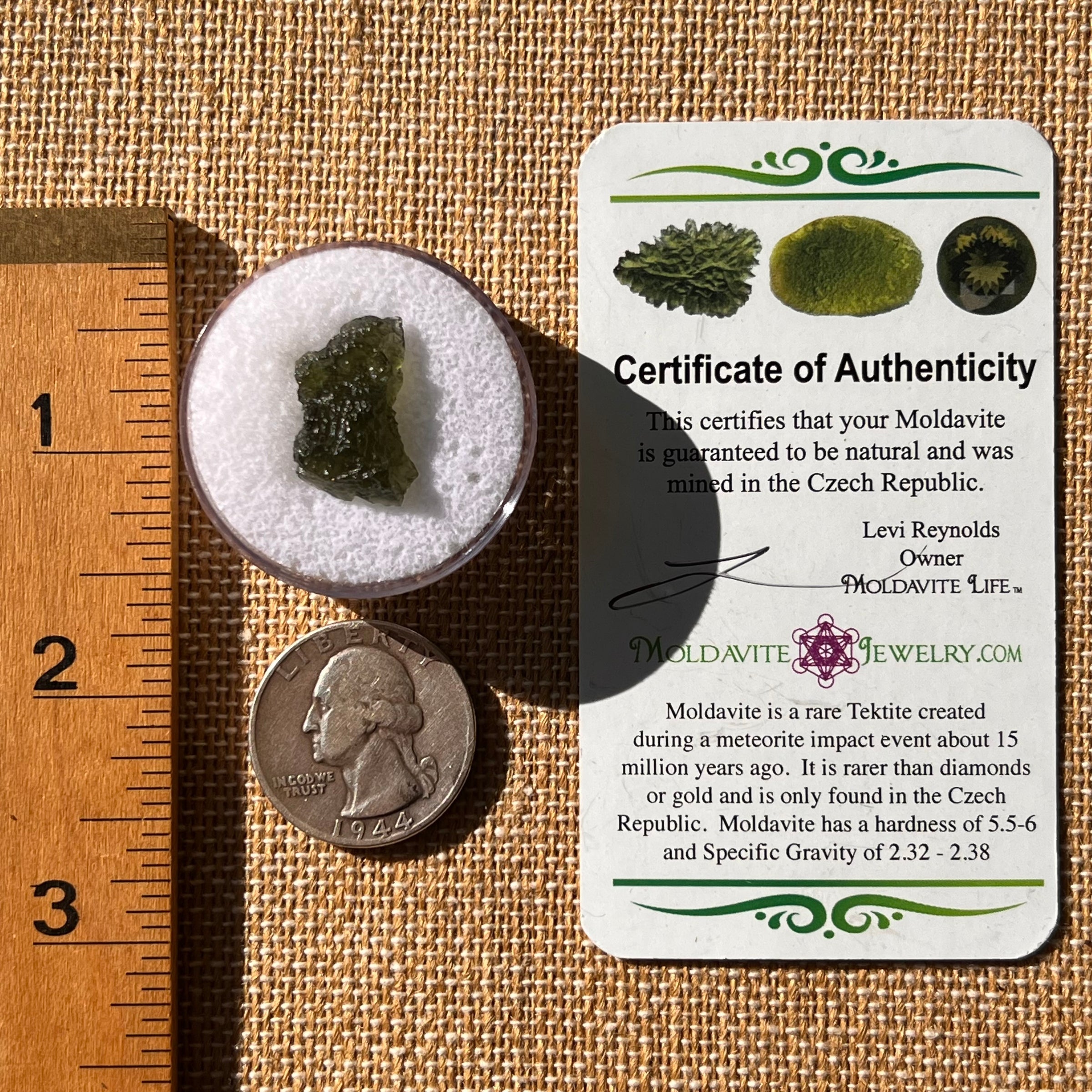 Moldavite 1.6 grams #2142-Moldavite Life