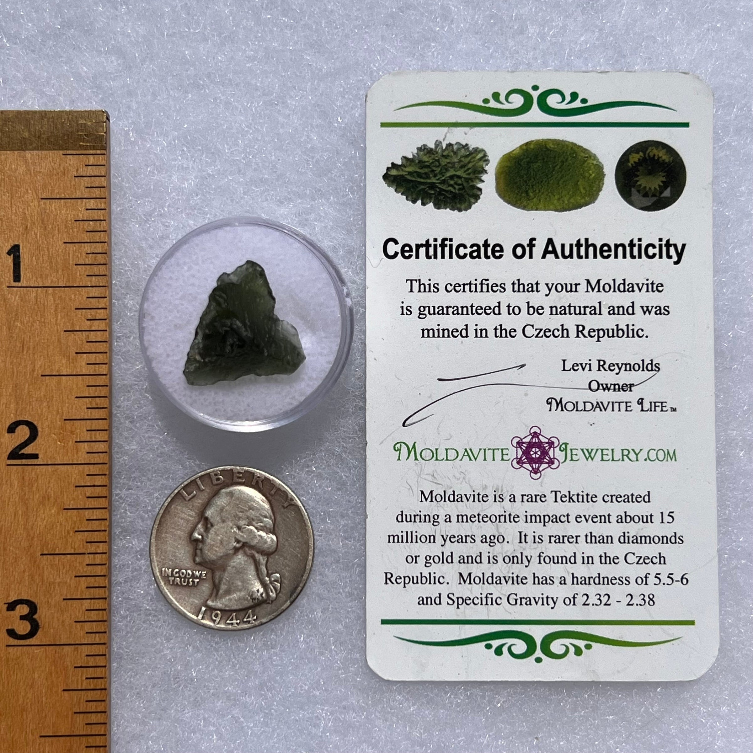 Moldavite 1.7 grams #1856-Moldavite Life