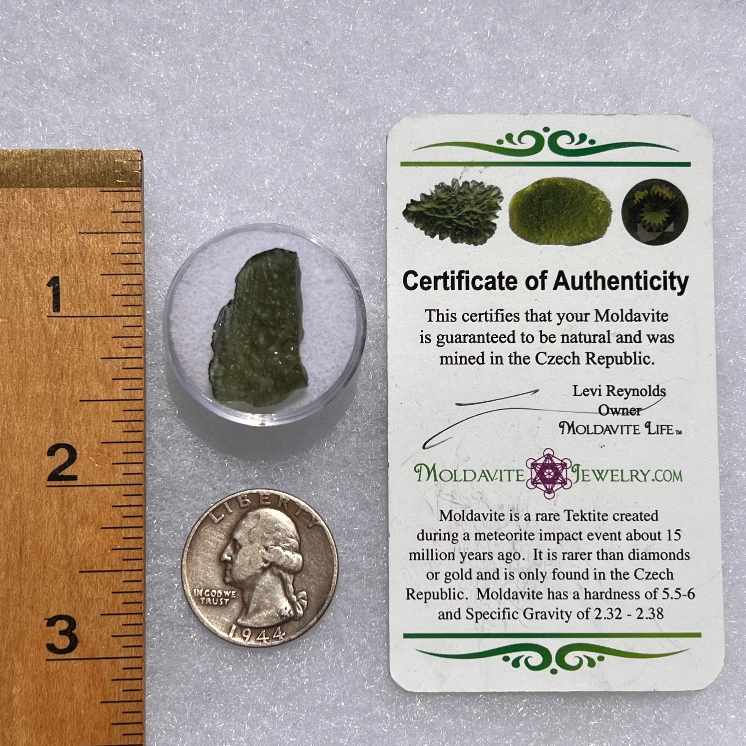 Moldavite 1.7 grams #1867-Moldavite Life