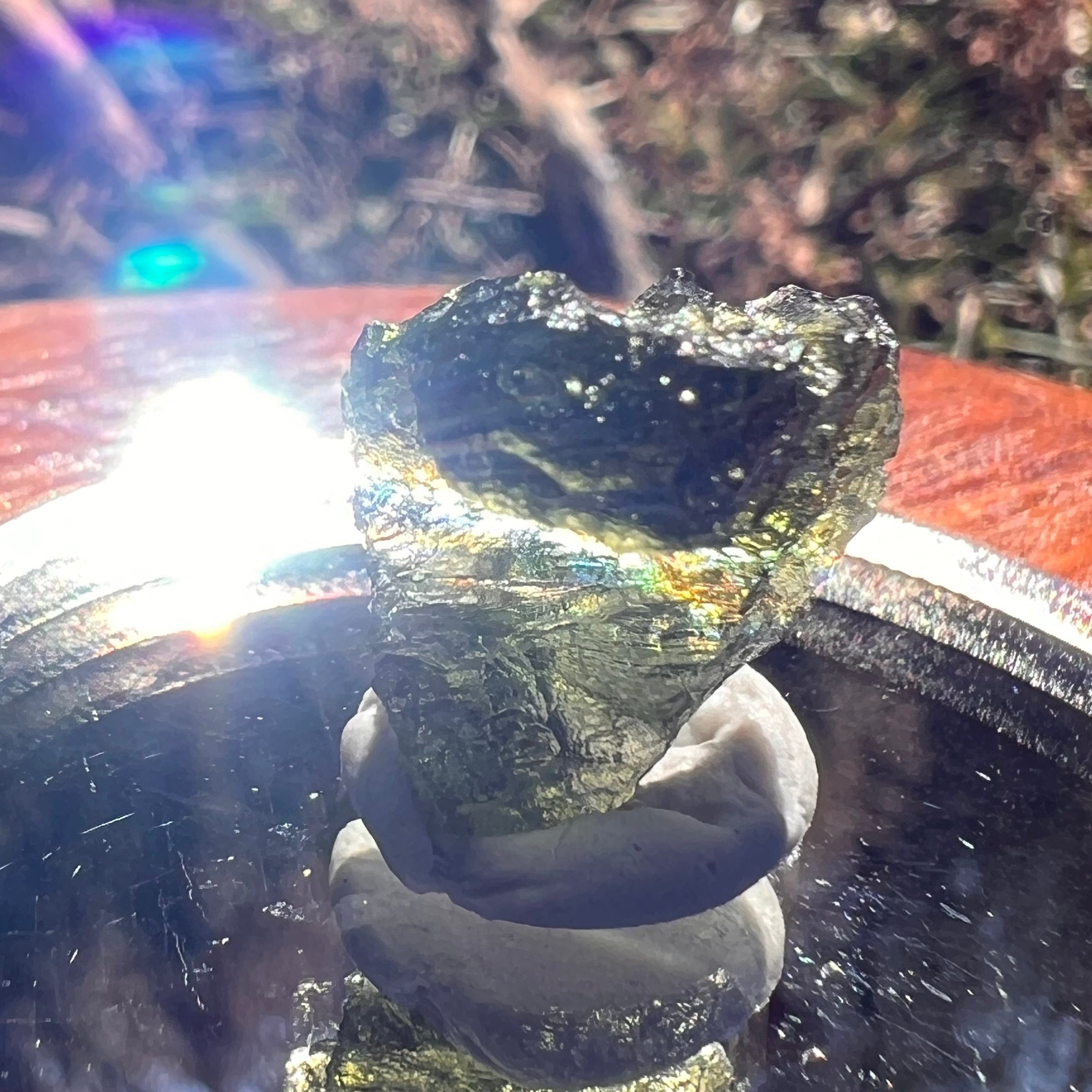 Moldavite 1.8 grams #1983-Moldavite Life