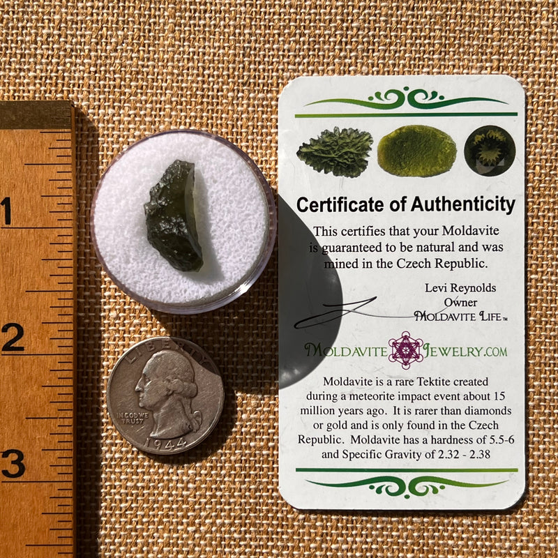 Moldavite 1.8 grams #2121-Moldavite Life