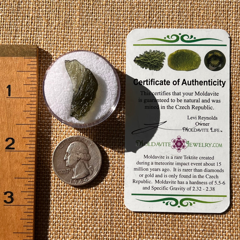 Moldavite 1.8 grams #2146-Moldavite Life