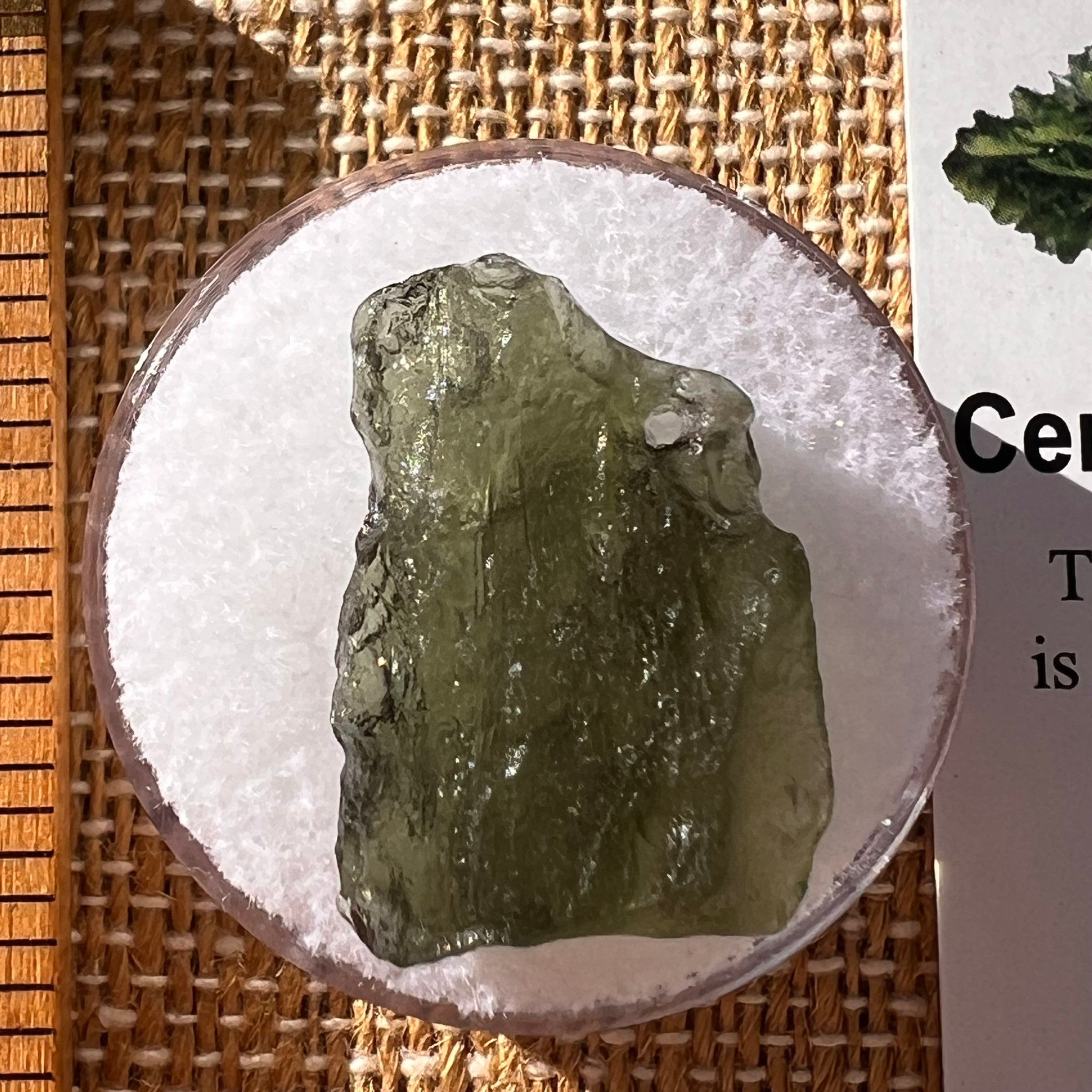 Moldavite 1.8 grams Natural Hole #2306-Moldavite Life