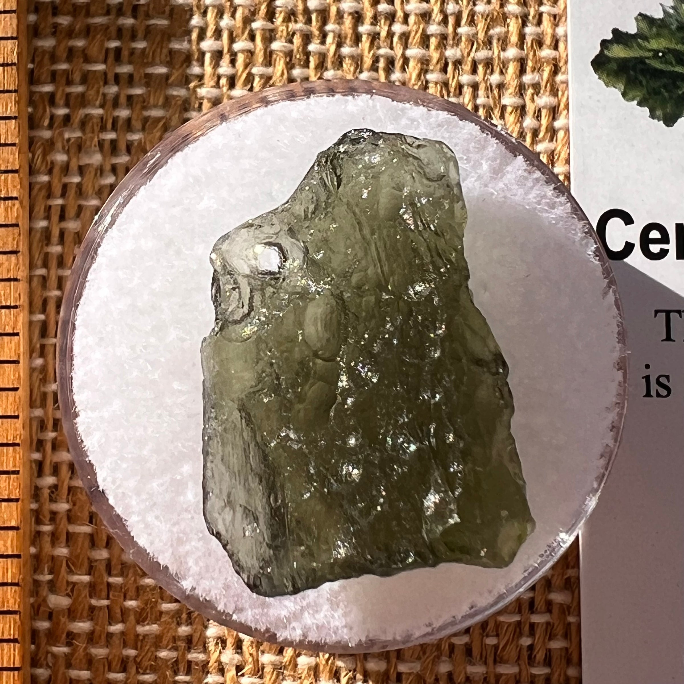 Moldavite 1.8 grams Natural Hole #2306-Moldavite Life