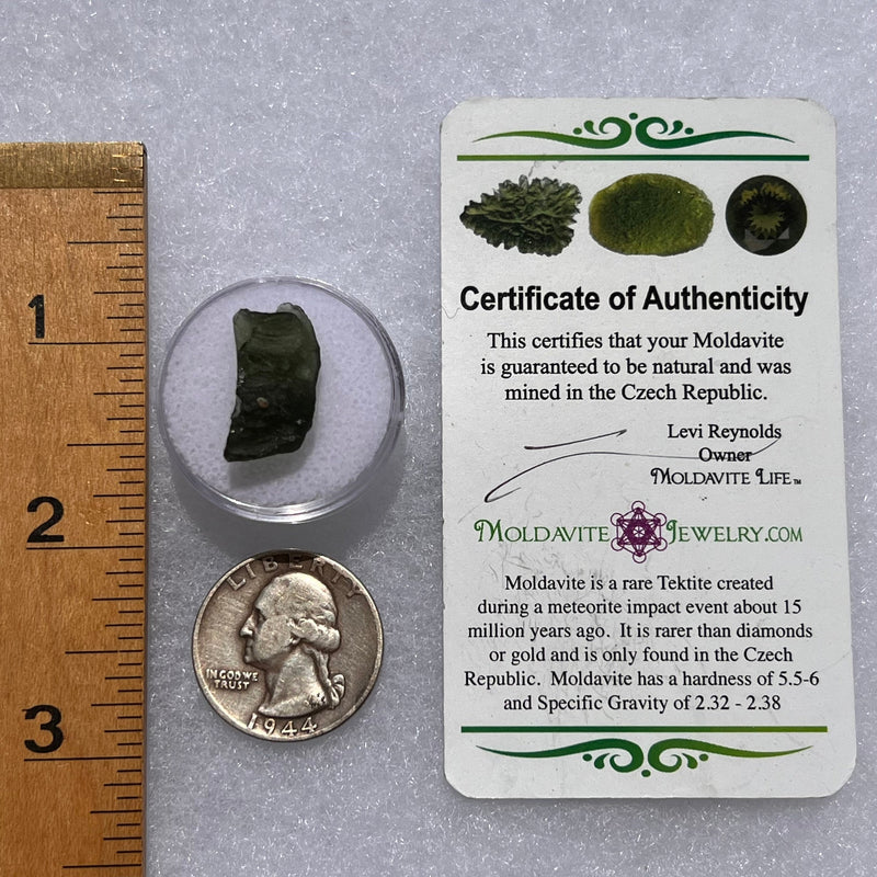 Moldavite 1.9 grams #1852-Moldavite Life