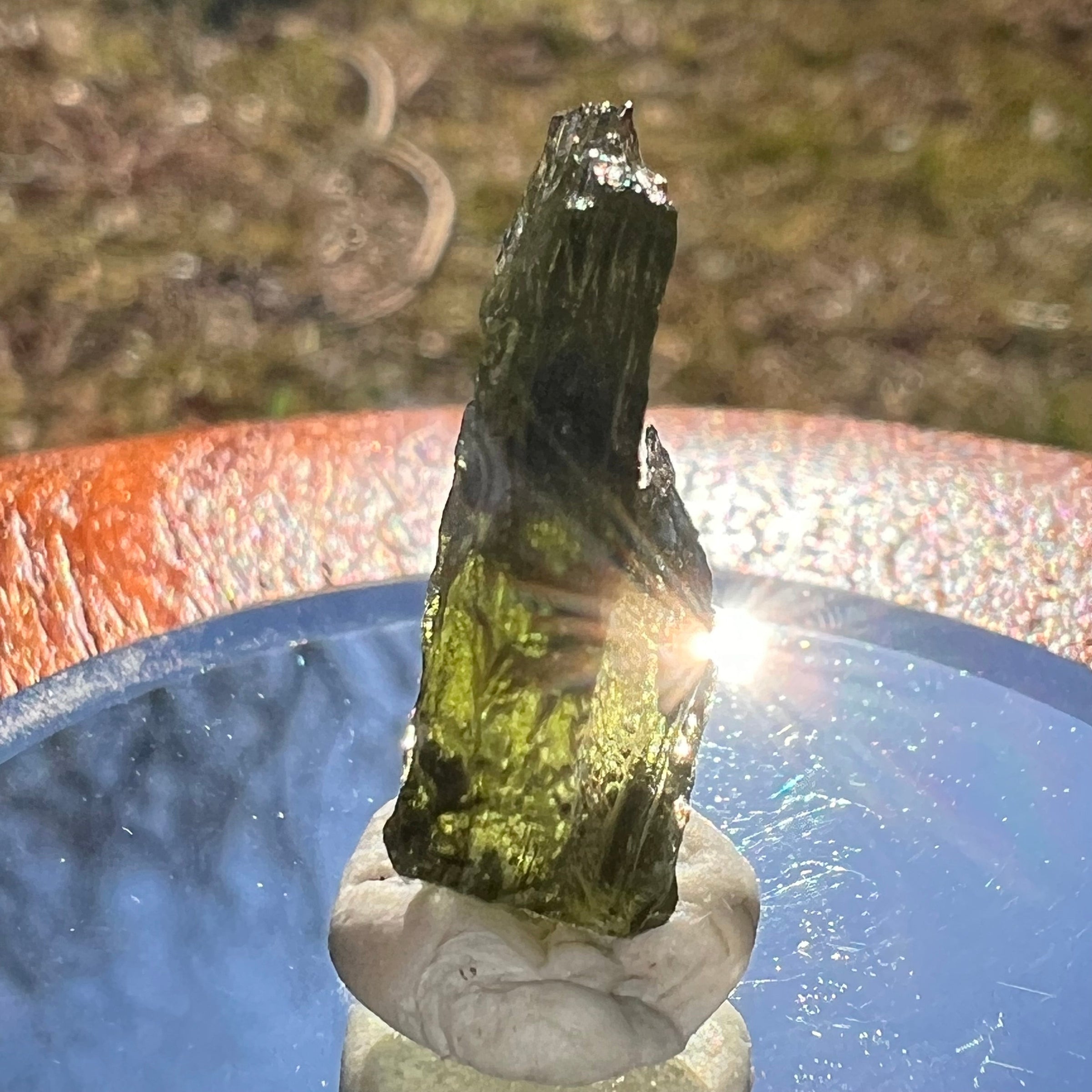 Moldavite 1.9 grams #1967-Moldavite Life