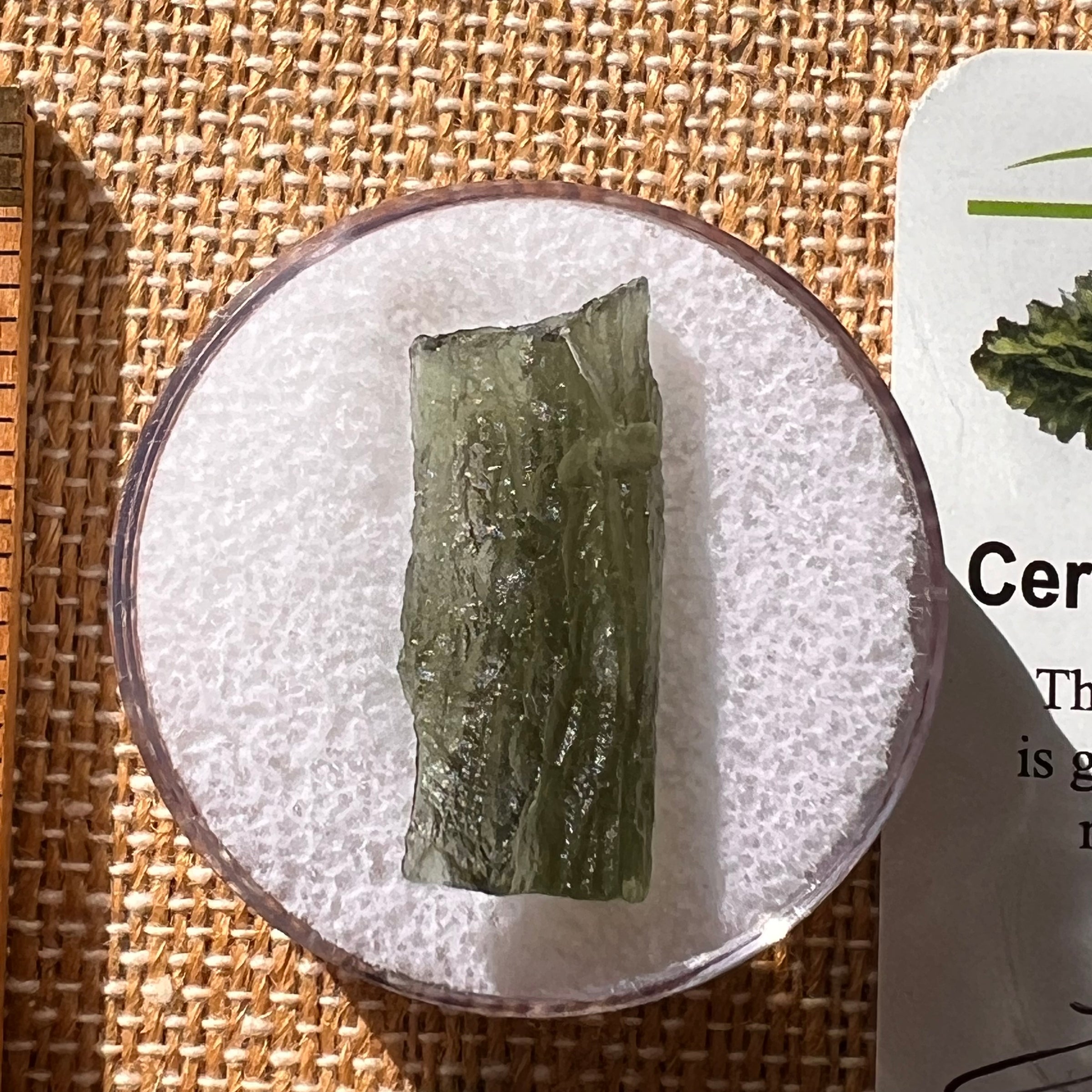 Moldavite 1.9 grams #2124-Moldavite Life
