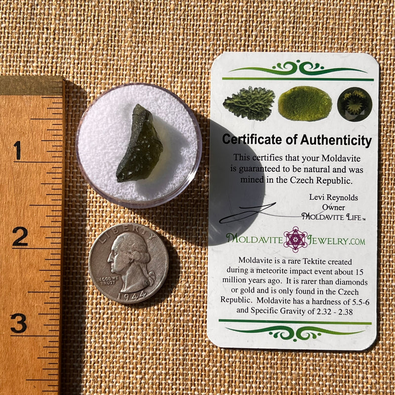 Moldavite 1.9 grams #2139-Moldavite Life