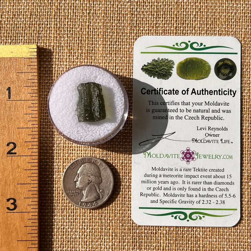 Moldavite 1.9 grams #2166-Moldavite Life