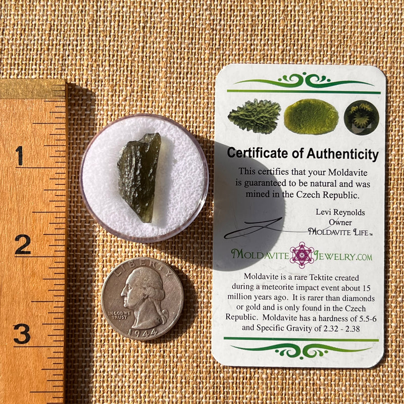 Moldavite 1.9 grams #2178-Moldavite Life